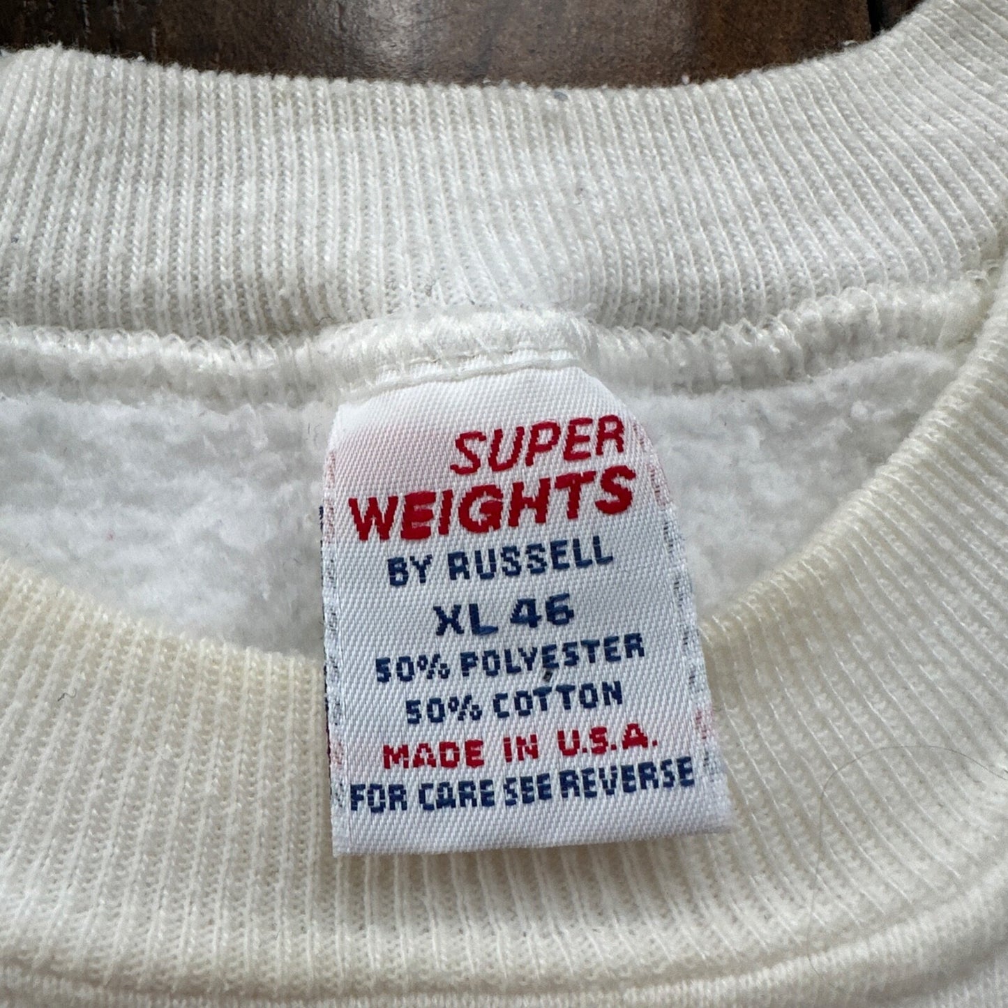 VTG SPU MOM 80s Russell Seattle Pacific University Pullover Sweatshirt Crewneck