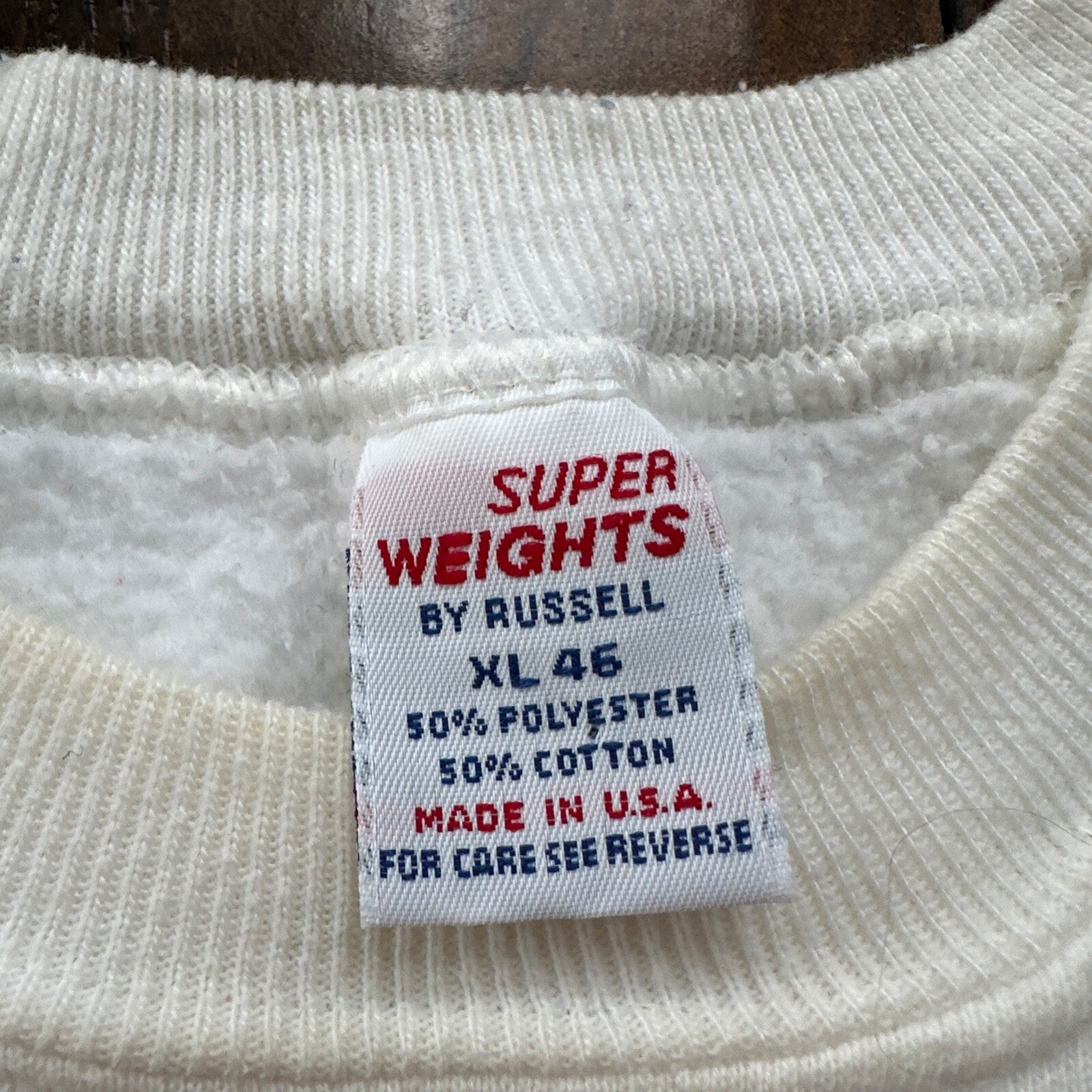 VTG SPU MOM 80s Russell Seattle Pacific University Pullover Sweatshirt Crewneck