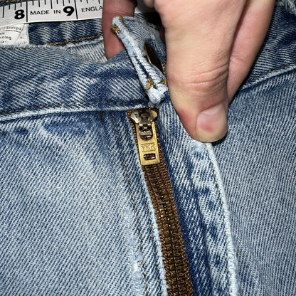 Carhartt B17 DST Relaxed Fit Denim Blue Jeans Mens 40x32 Workwear Denim