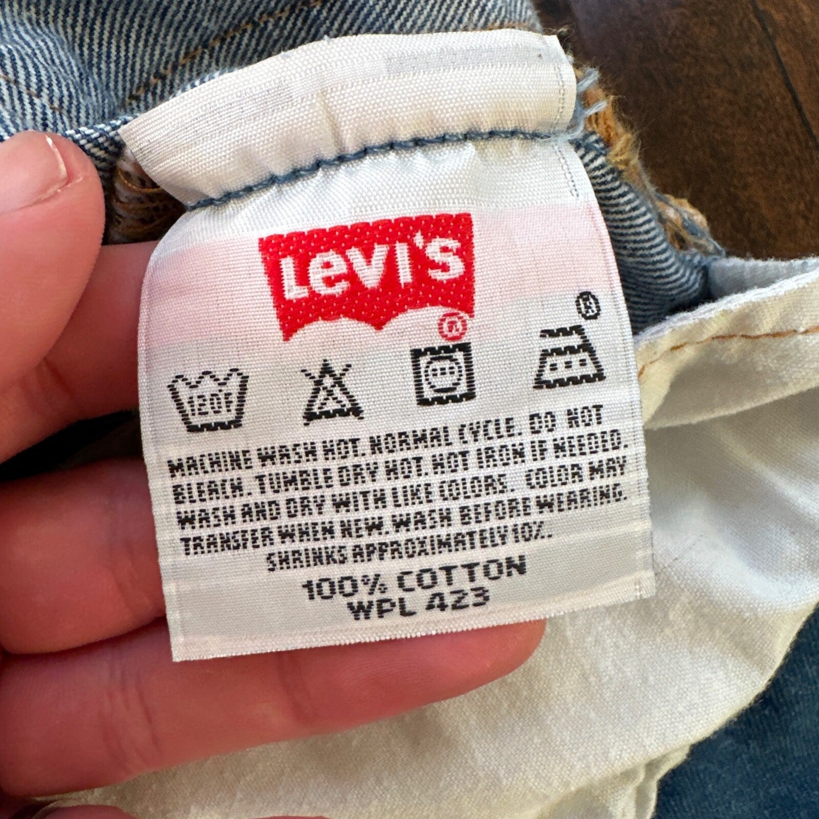 VTG Levis 501 XX Button Fly 90s Y2K Jeans Denim Straight Capri 35x30 Act 32x25