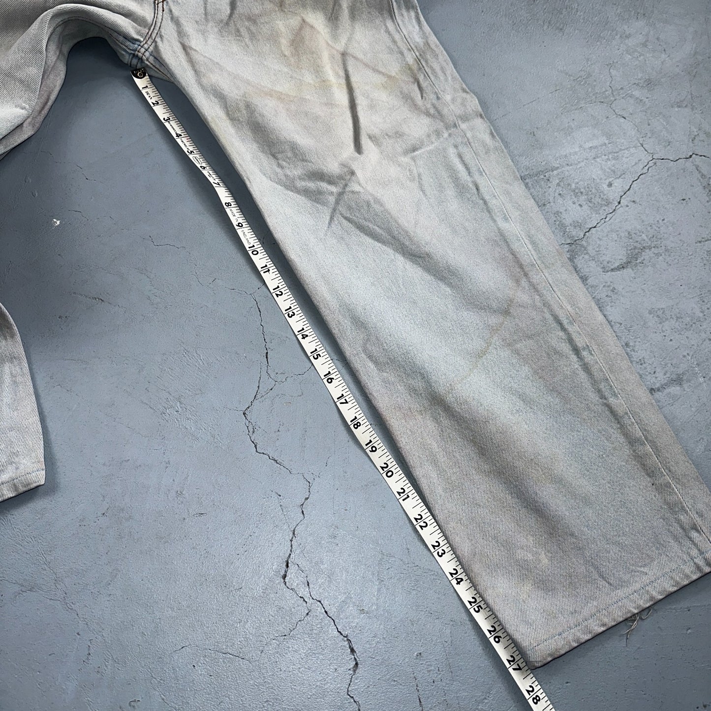 Levis 501 Vintage 90s Europe XX Straight Leg Jeans Light Wash 38x36 Act 35x27