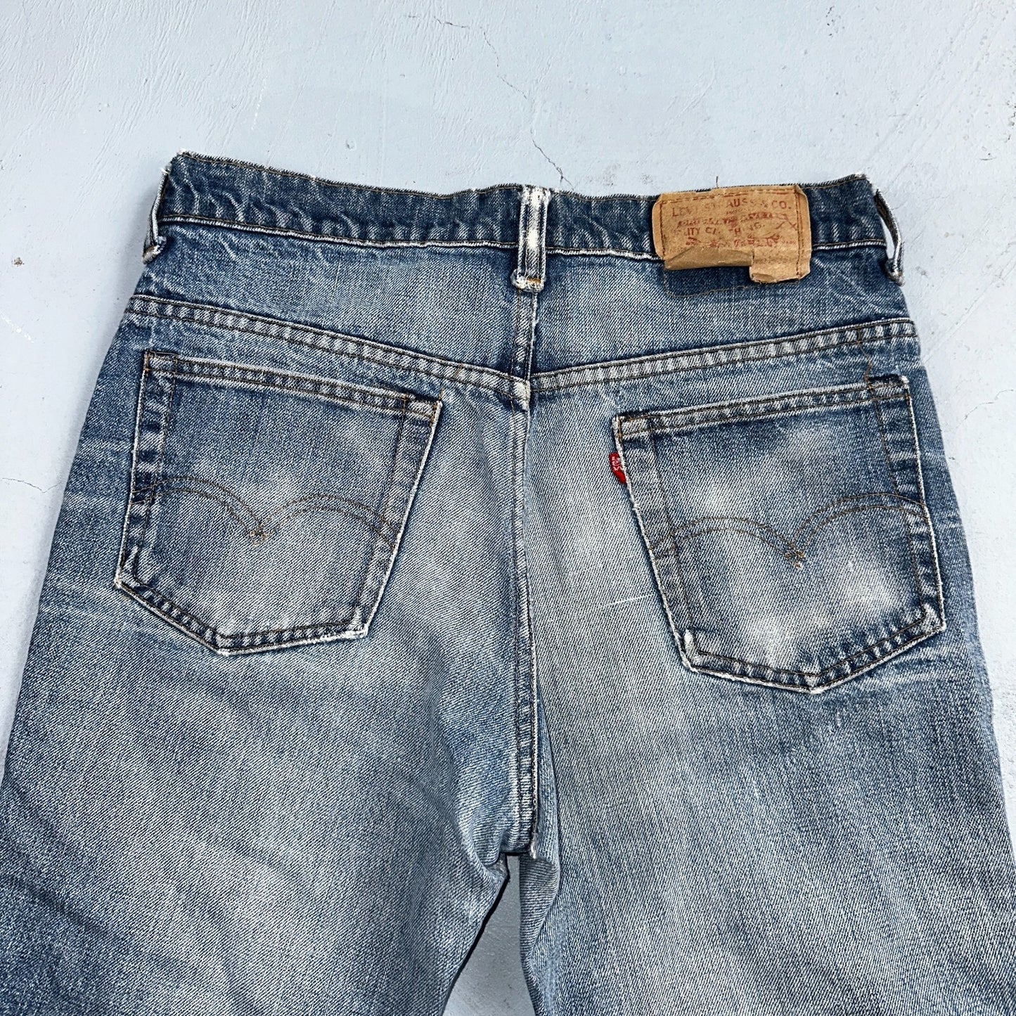 Levis 517 Vintage 70s SS USA Red Tab Bootcut Flare Blue Jeans Talon Act 29x32