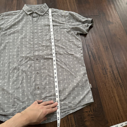 Kühl Men’s Sz. M Gray Button Up Casual Shirt Size Style# 7567 18S Vintage Cross