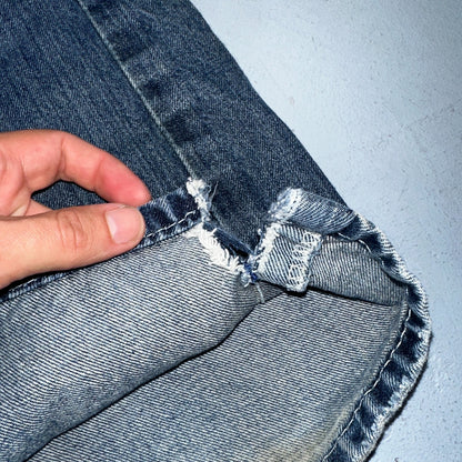 Ariat Jeans Mens 30 X 34 Blue Denim Rebar M4 Relaxed Boot Cut Workwear Country