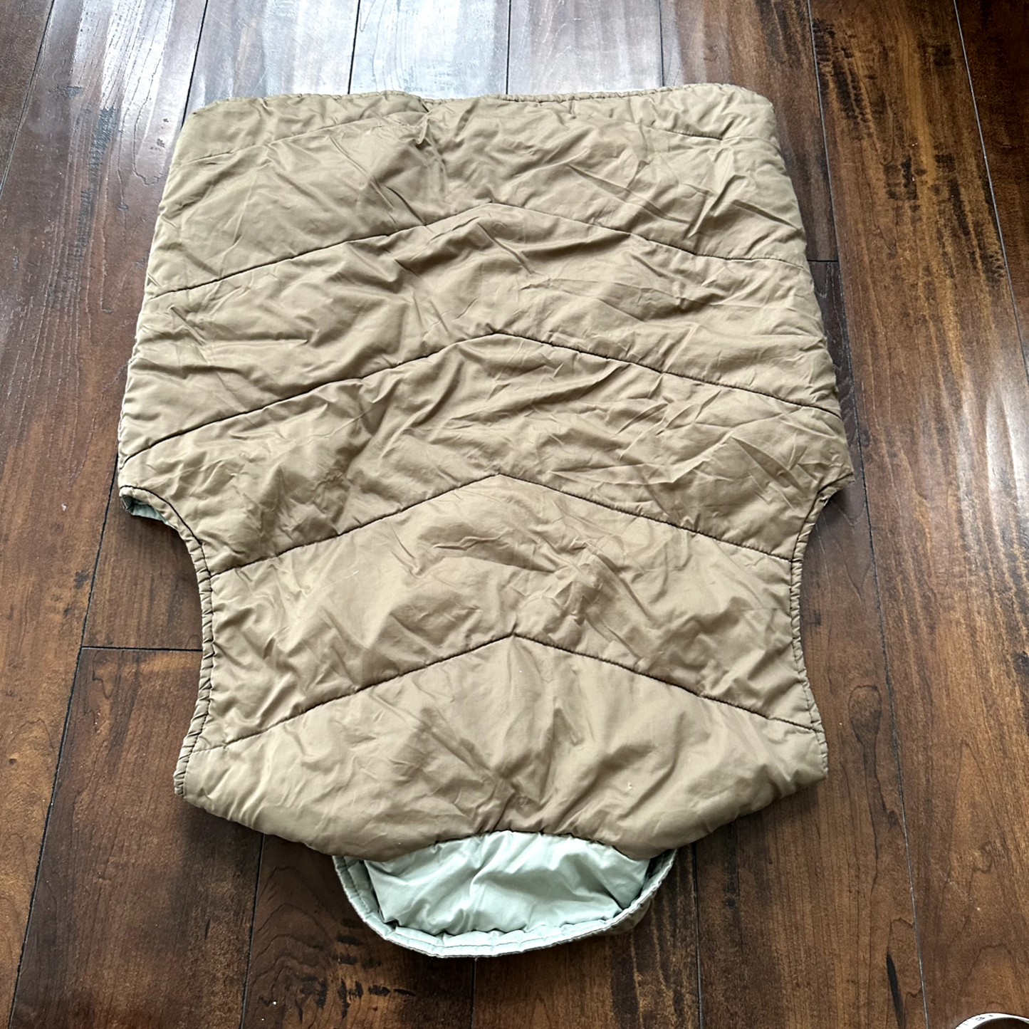 Vtg Windbreaker Vest Outerwear-Sportswear M Green Nylon Down Made In Korea 80s