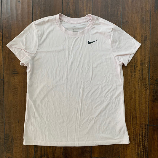 Womens Pink Nike T Shirt Gym Sports Running Faded Color Summer Light