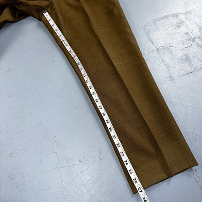 VTG Mens 3 PC Suit 42 Jacket Coat Pants Vest Plaid Rockabilly 70s 1970s Brown