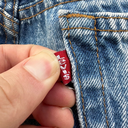VTG 90s Levis 501 Button Fly 33x34 USA Tag Jeans Acid Wash 80s Act 30x33