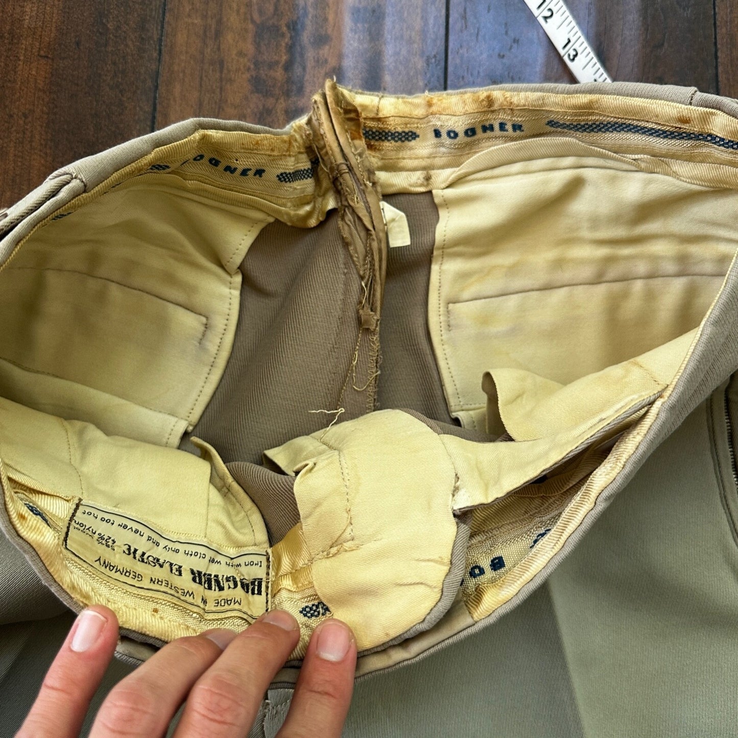 Vintage Bogner Elastic Men's Ski Pants Size 32 Made in West Germany-Wool & Nylon