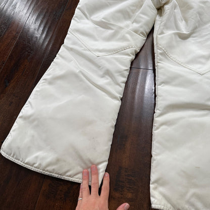 1960s Arcticwear Arctic Cat Bib Overalls Snow Suit Black Size L Vintage Zip Legs