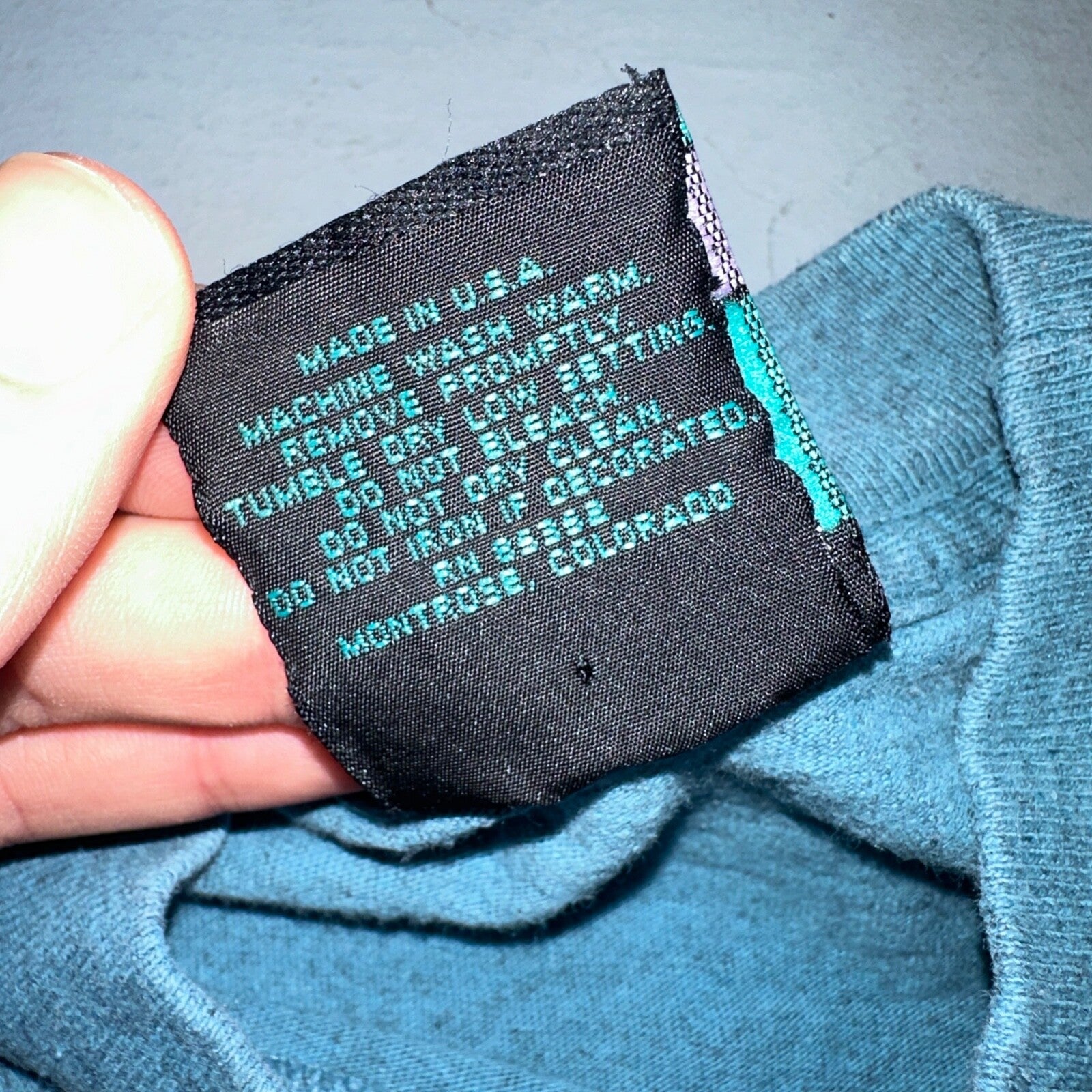 Vintage 90s Rainforest Cafe T Shirt Small Blue AOP All Over Print USA Made Rare