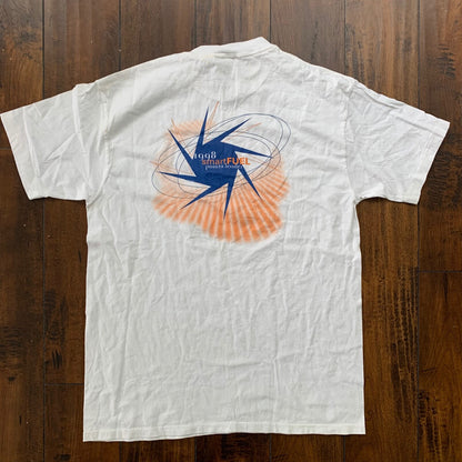 Smart Fuel Vintage T Shirt Science 90s Oneita Blank Simple White Star Elon Musk