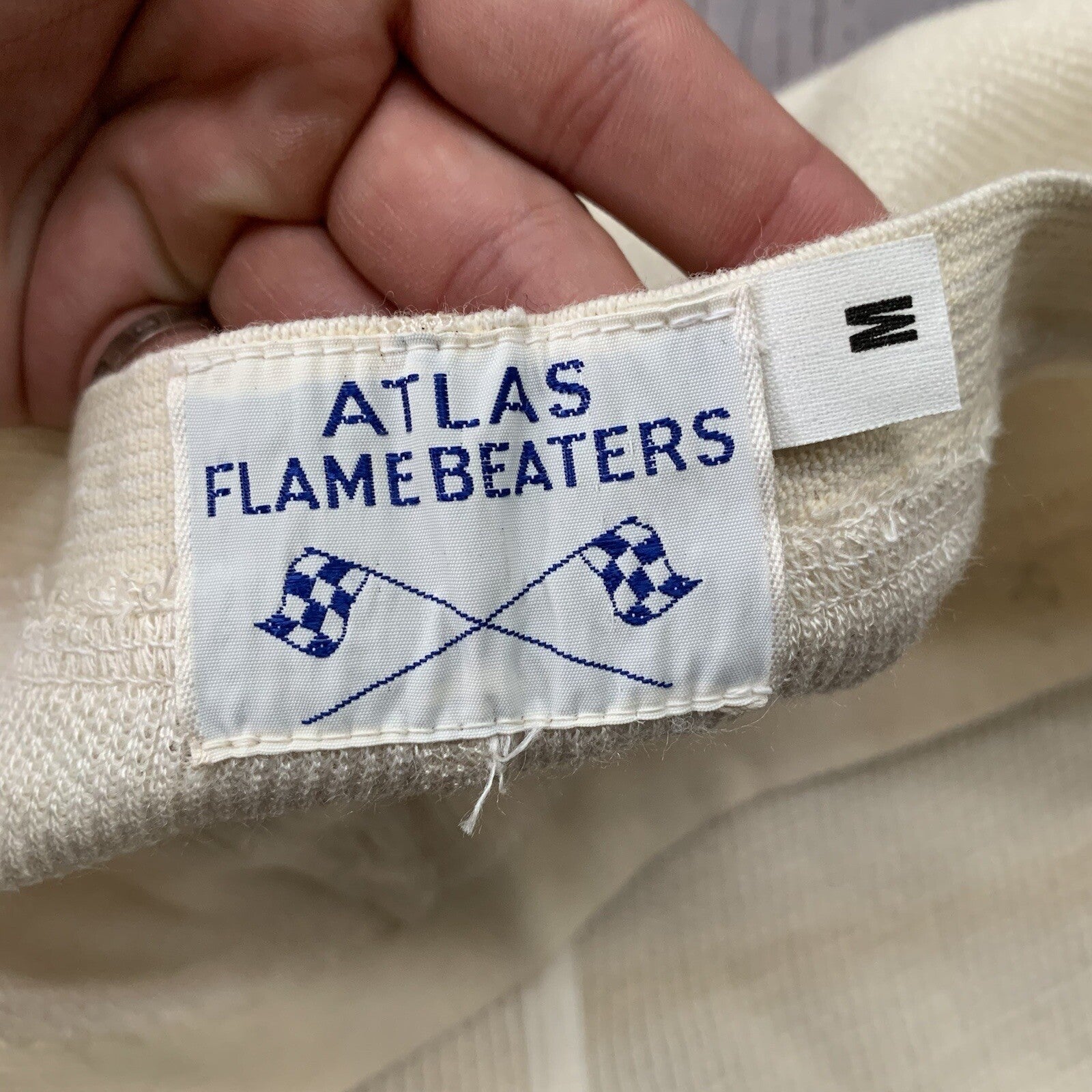 Vintage Atlas Flamebeaters Thermal Pants Mens Cotton Steve McQueen Movie 70s