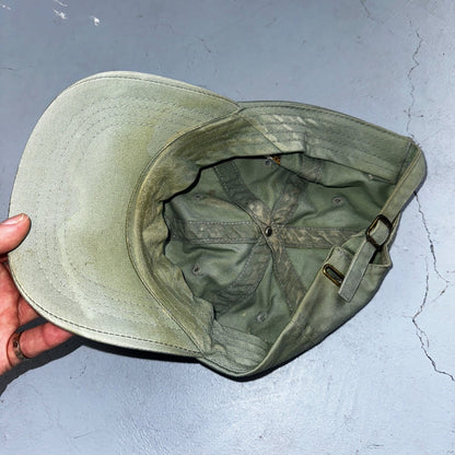 Catch The Spirit Snoopy VTG Hat Cap Snapback Green USGA Political Thrashed USED