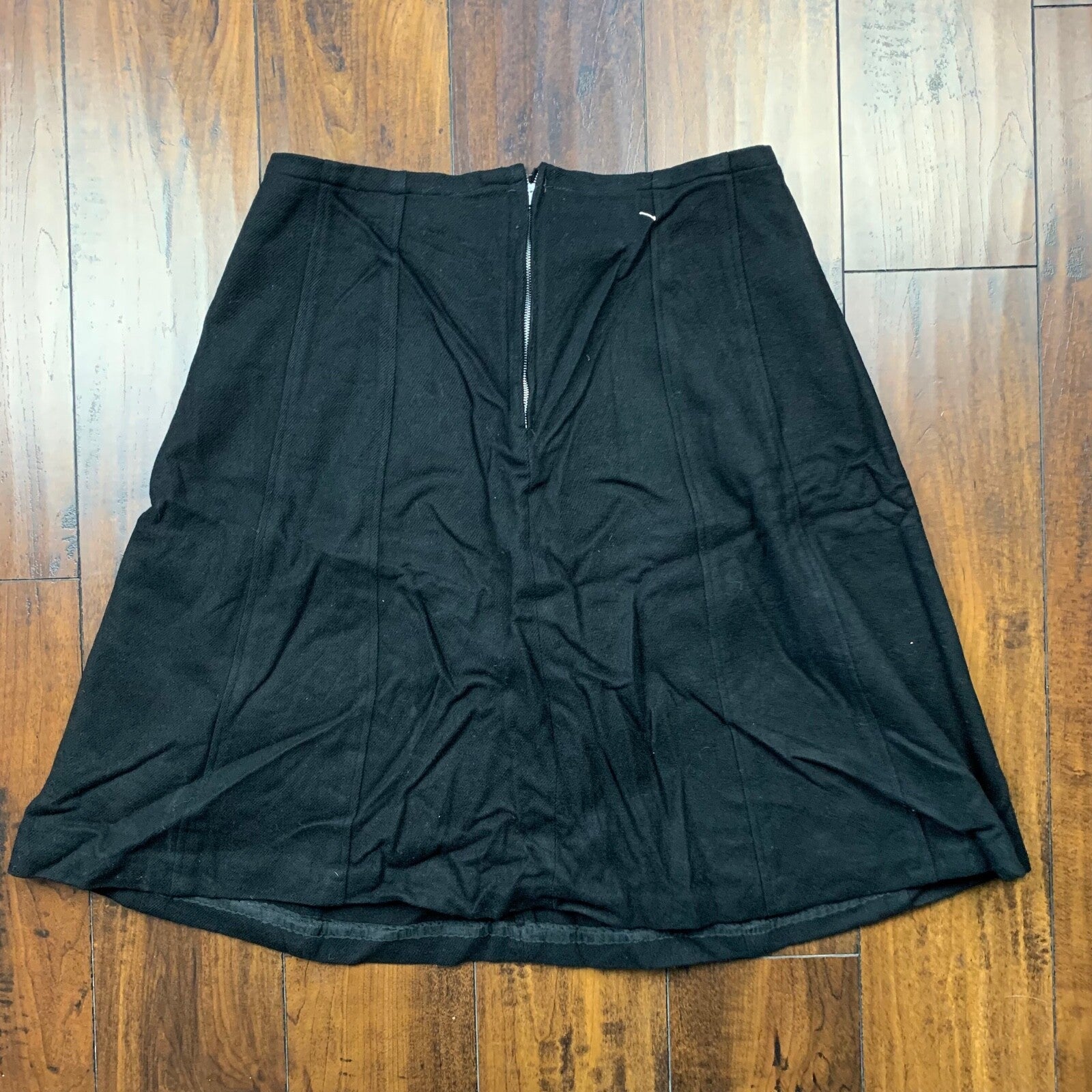 Vintage USA Rockabilly Womens Dress Black Skirt 60s 70s Top Bottom Sanforized