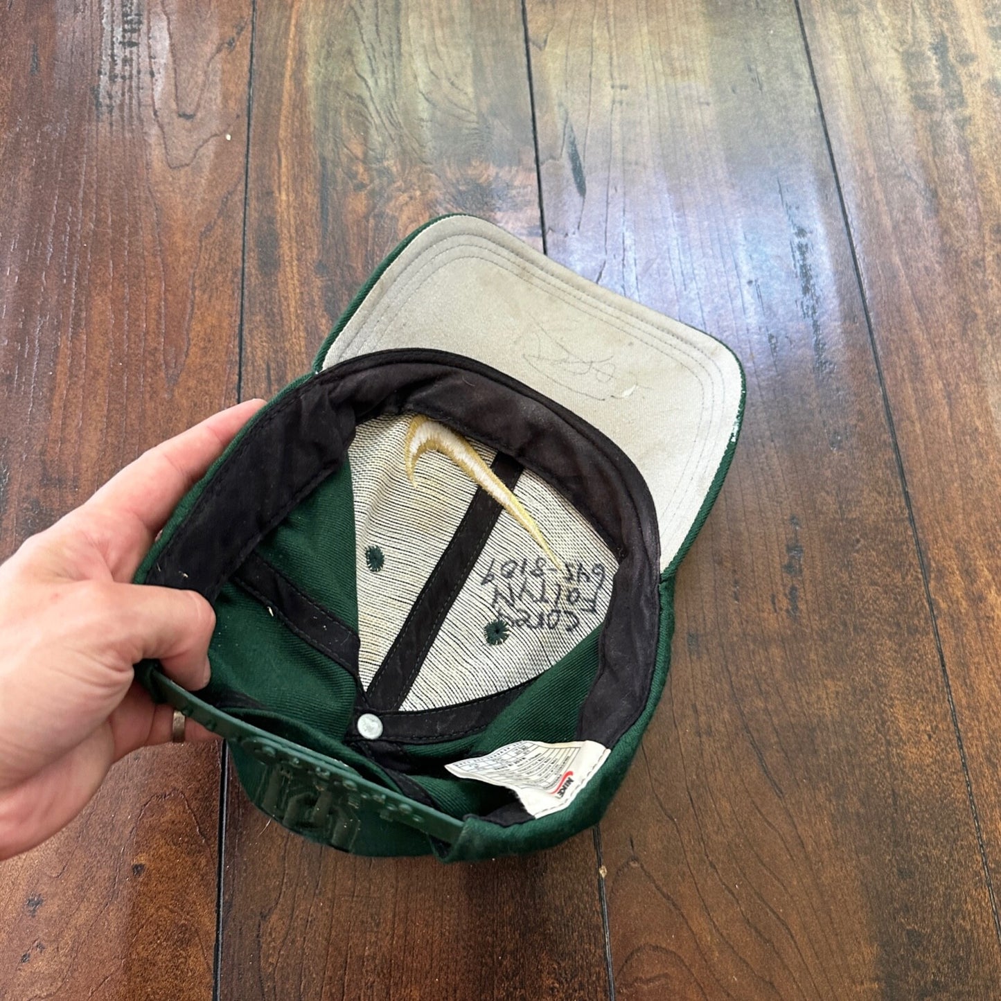 Oregon Nike Swoosh Vintage Hat Cap Snapback 90s Green Big Embroidery OSU Beavers