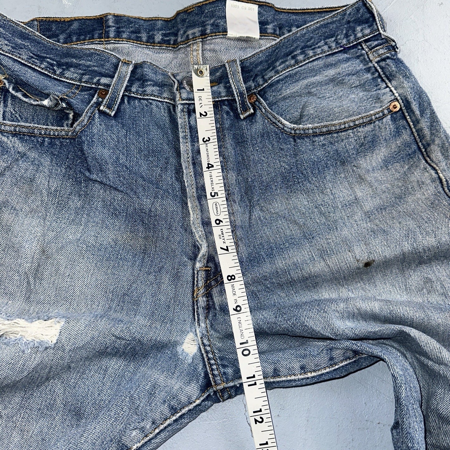 Levis 501 Vintage 90s Y2K XX Straight Leg Jeans Blue Med Wash 32x29 Act 31x28