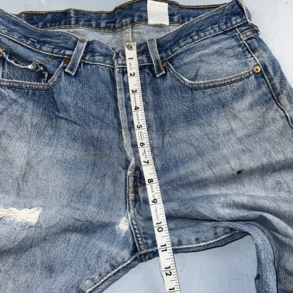 Levis 501 Vintage 90s Y2K XX Straight Leg Jeans Blue Med Wash 32x29 Act 31x28