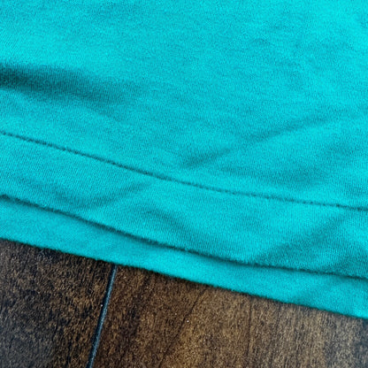 VTG Descente Mens Medium Green Long Sleeve Pullover Quarter Zip 80s 90s Japan