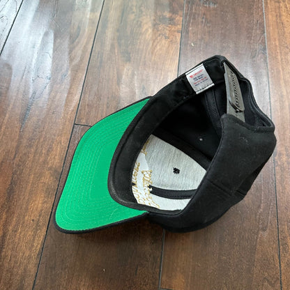 Specialty Polymer Inc Vintage Hat Cap Snapback Black Gold Oregon Rap Music Bands