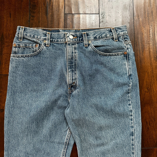 VTG Levis 517 Jeans Mens 36x30 Blue Denim Bootcut USA Made 90s Act 34x29