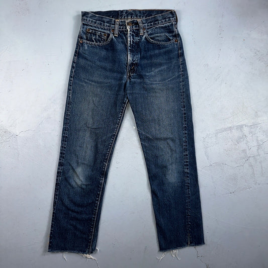 Vintage LEVIS 505 Jeans Big E 1960s Denim 28x28 USA 60s 501 502 Talon Zipper