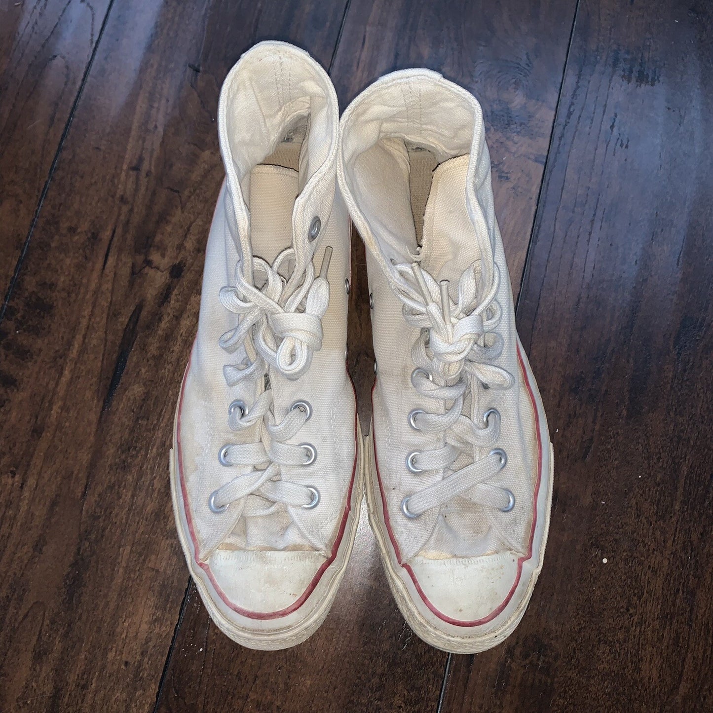 Vintage 60s CONVERSE Chuck Taylor All Star Blue Label White 7 RARE Comfort USA