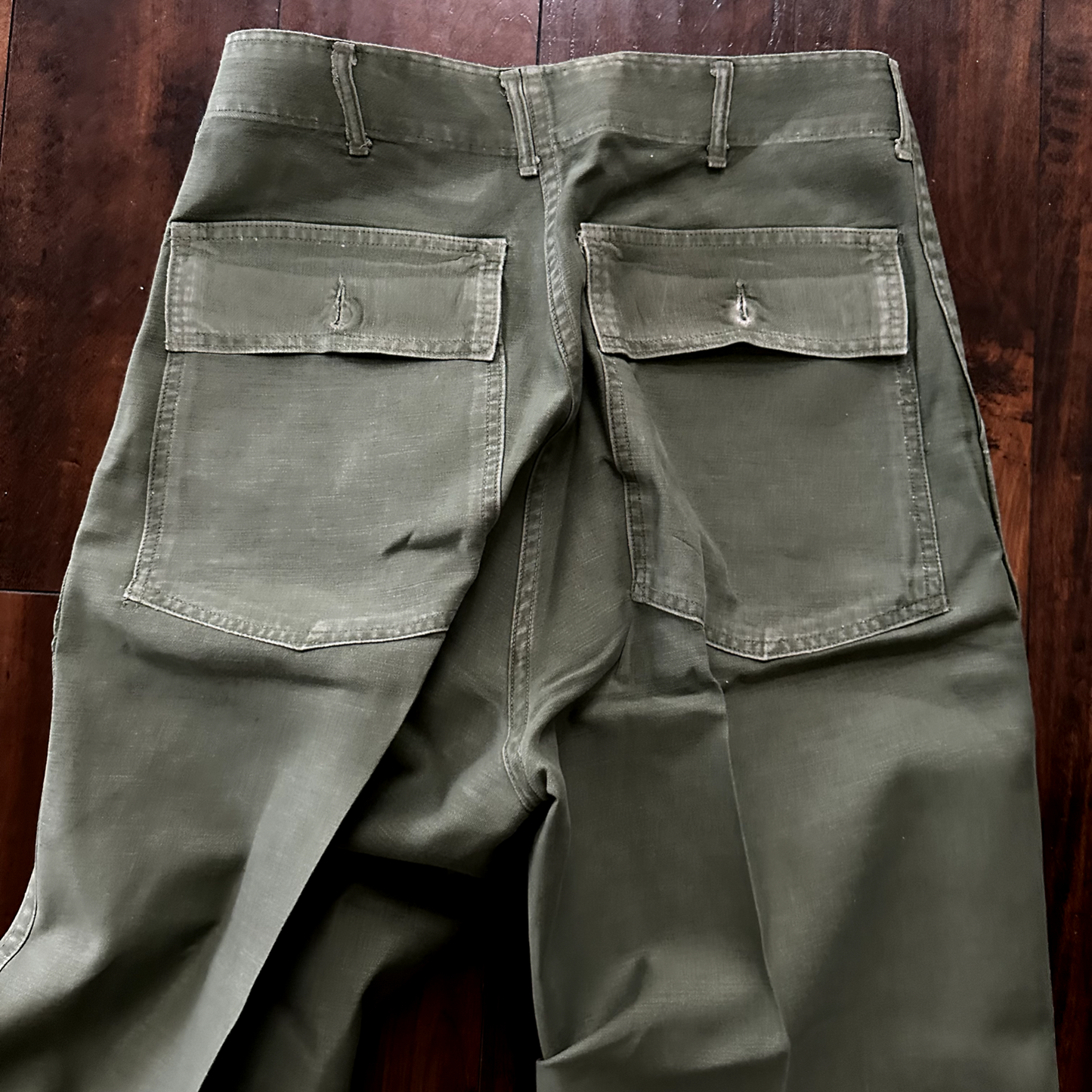US Army OG-107 Fatigue Pants Trousers 1960s 32x33 Type I DSA-100 Post WWII Camo