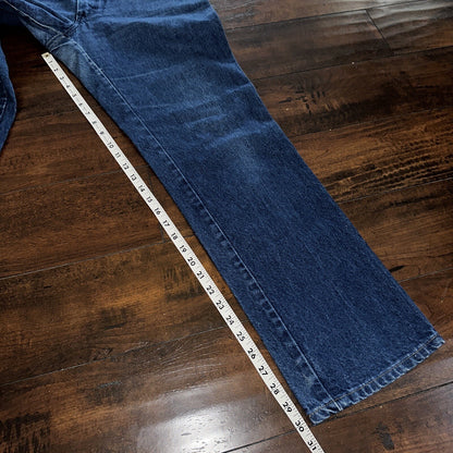 Vintage 1970s Rustler Blue Jeans Mens 36x32 (33x30) Made USA Talon Zipper 70s