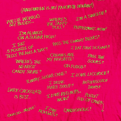 Halloween Pink Quote Funny VTG T Shirt Y2K Sweetie Candy Cute USA Scary Text