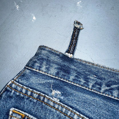 Levis 501 Vintage 80s USA XX Womens Jeans Blue High Rise Tapered 17501 25x27