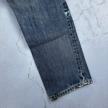 Vintage LEVIS 505 Jeans Big E 1960s Denim 30x26 USA 60s 501 502 Talon Zipper
