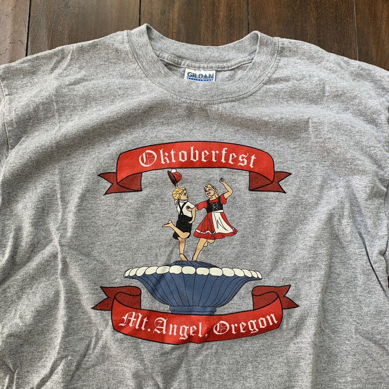 Oktoberfest October Fest Vintage T Shirt OREGON German Funny Rap Costume Y2K