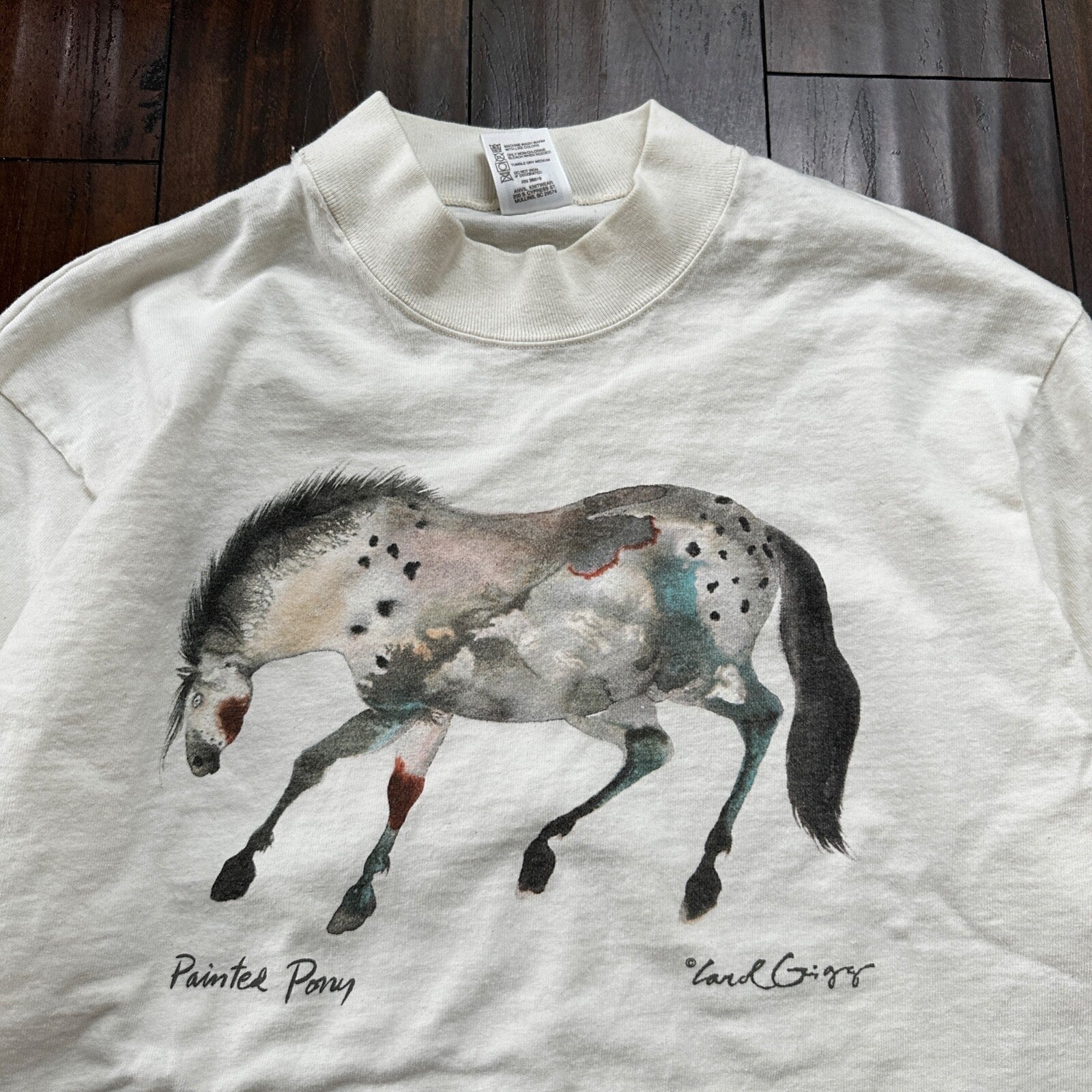 Abstract Painting Of Horse VTG T Shirt Art Rap Music Love Passion Pop Lord Carol
