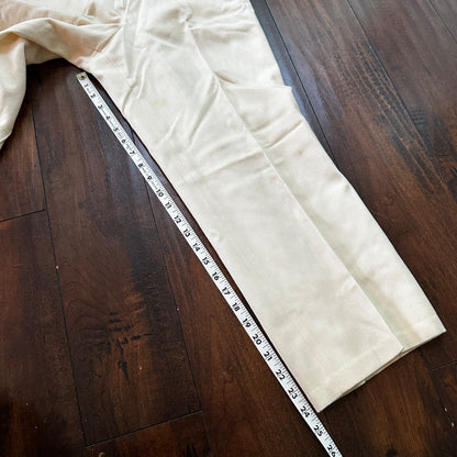 Vintage 60s Pendleton Women's Virgin Wool Size 8 Pants White Rockabilly 25x24