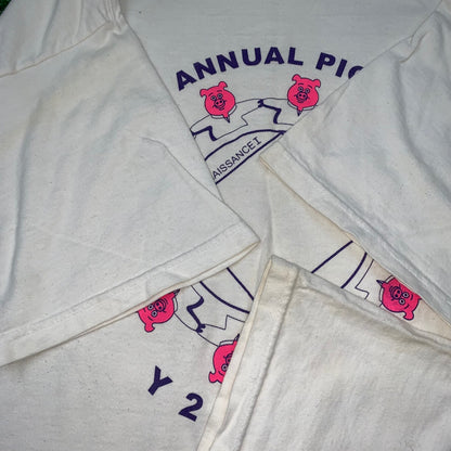 Pig Roast Vintage T Shirt June 24 2000 Funny Cartoon Love Bacon Food Y2K 90s