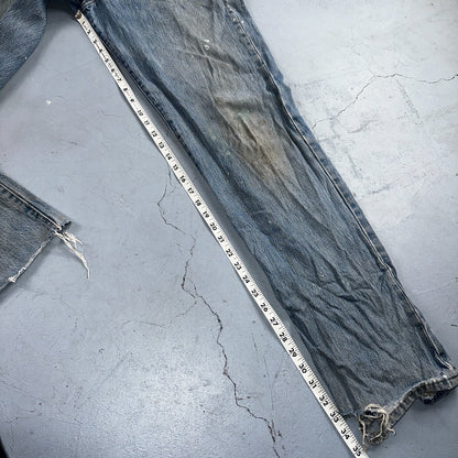 Levis 501 Vintage Y2K XX Straight Leg Jeans Blue Light Wash 35x34 Act 34x34