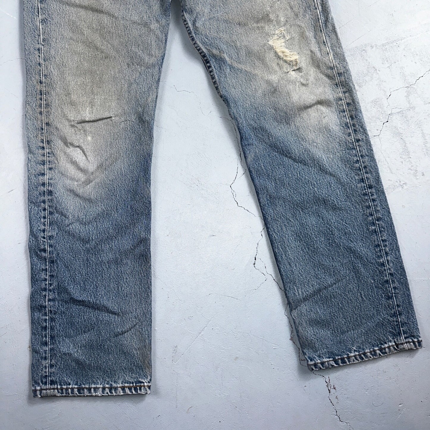 Levis 501 Vintage 90s USA XX Straight Leg Jeans Blue Med Wash 33x32 Act 32x30
