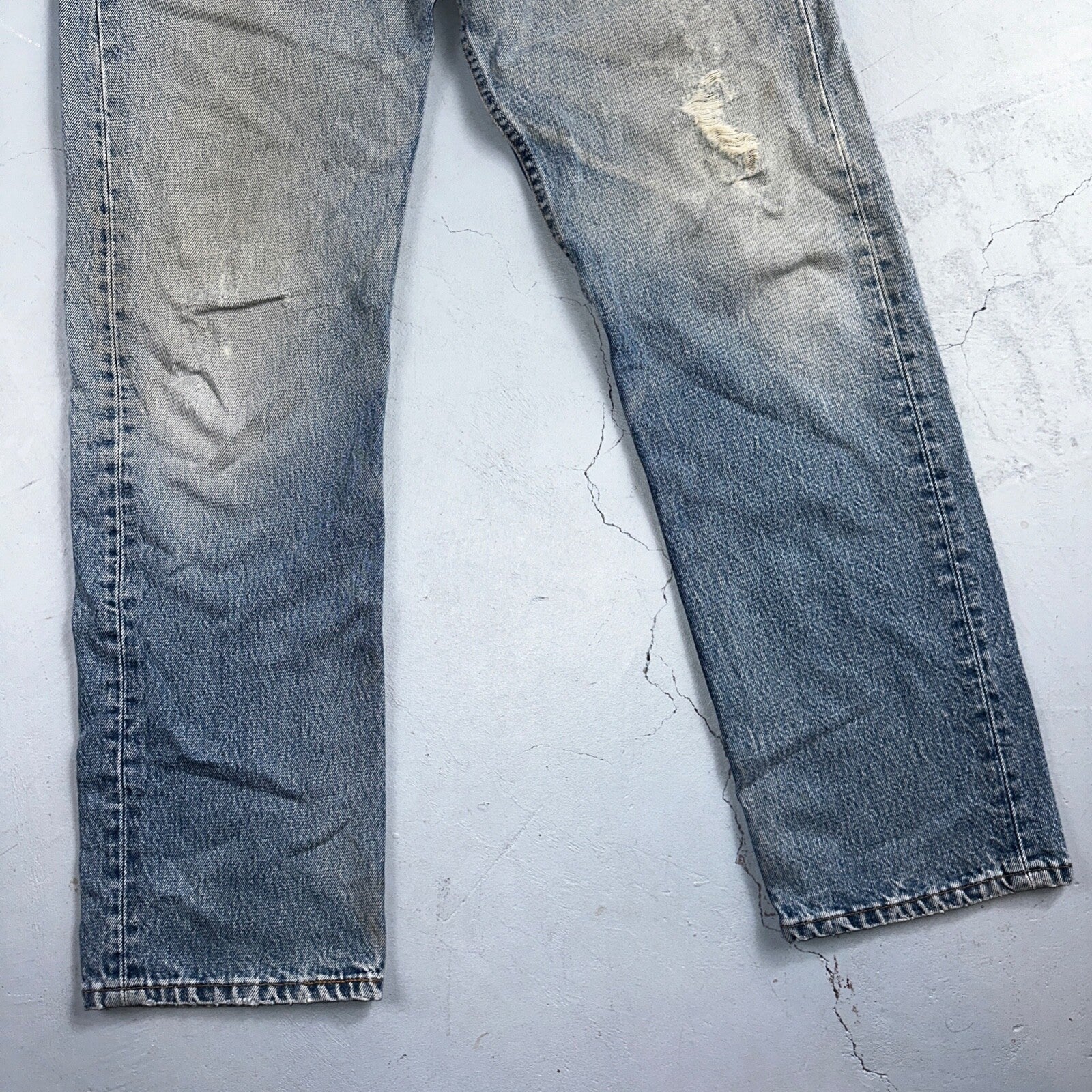 Levis 501 Vintage 90s USA XX Straight Leg Jeans Blue Med Wash 33x32 Act 32x30