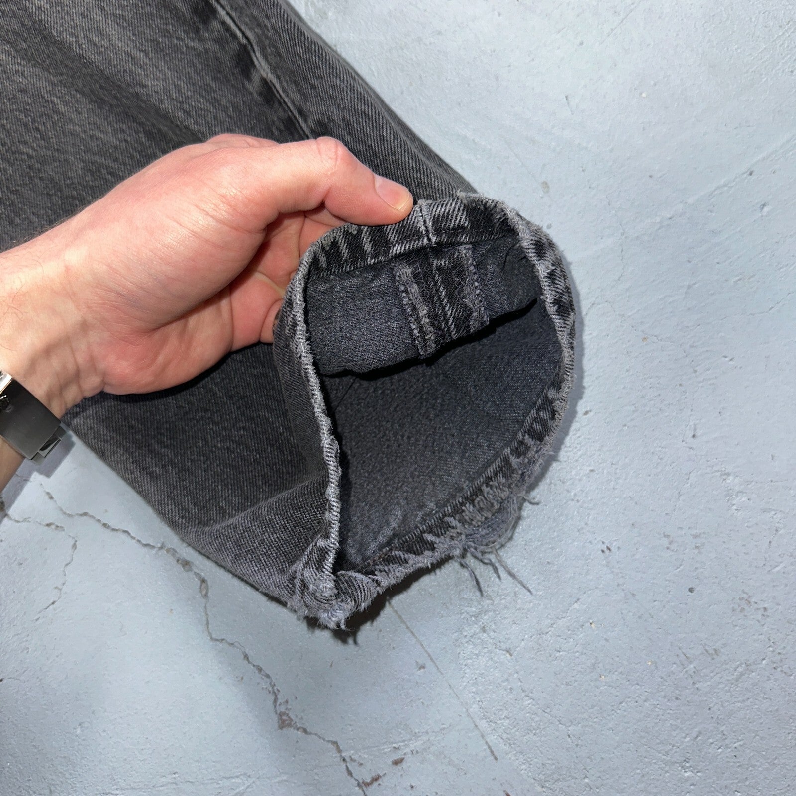 Levis 501 Vintage 90s USA XX Straight Leg Jeans Black Med Wash 32x32 Act 30x30