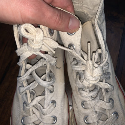 Vintage 60s CONVERSE Chuck Taylor All Star Blue Label White 7 RARE Comfort USA