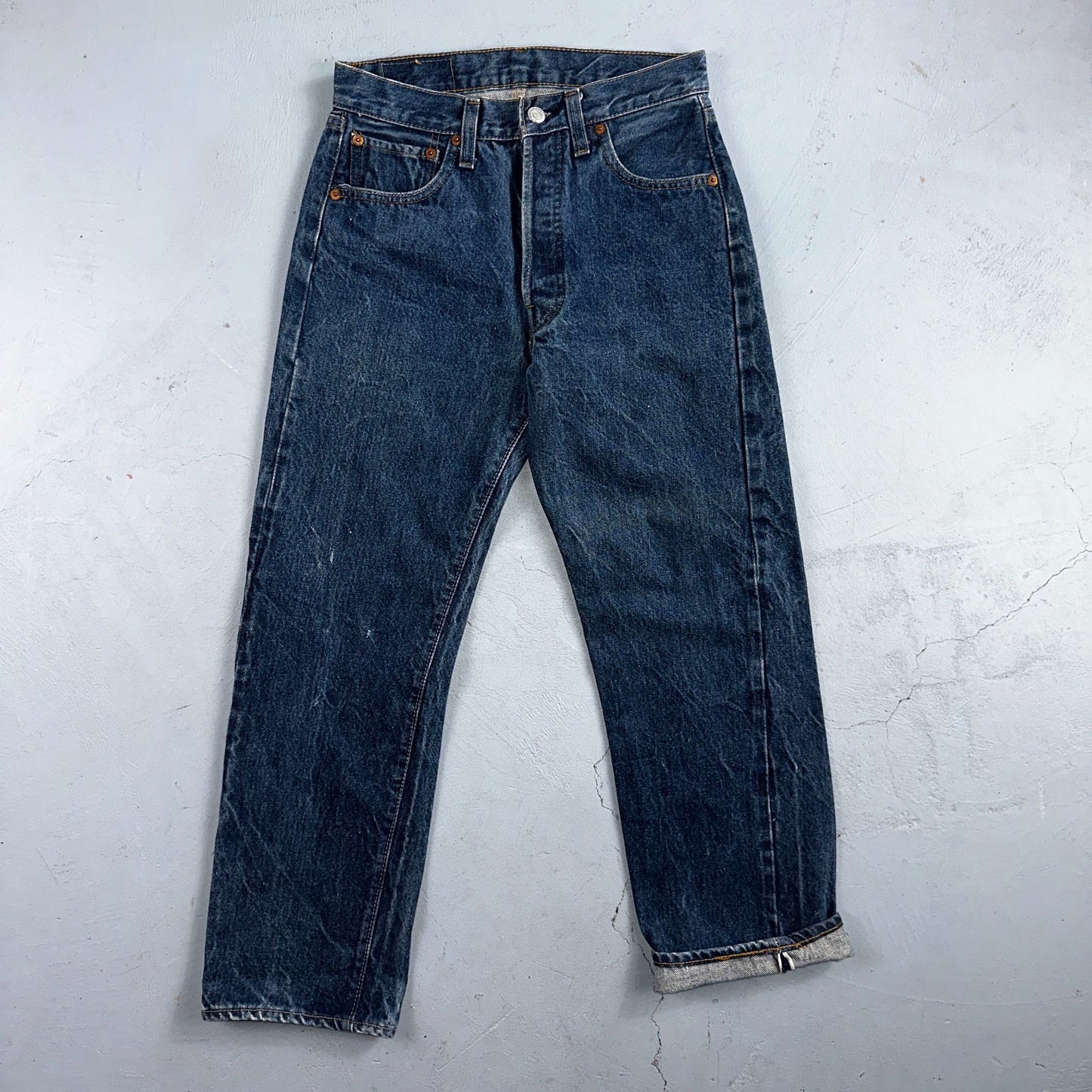 Levis 501 Vintage 80s Redline Selvedge USA XX Jeans Med Wash 29x29 Act 26x25