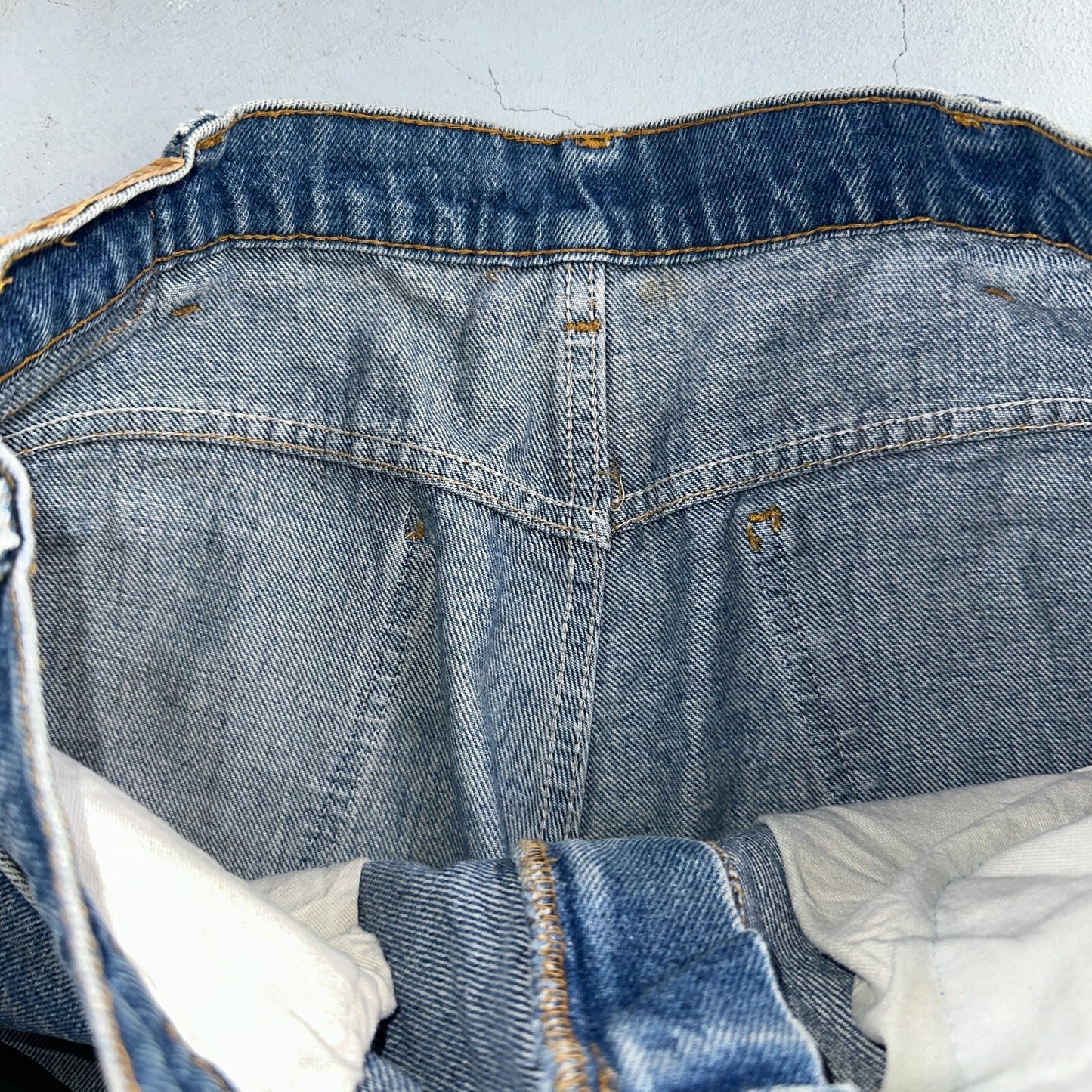 Levis 517 Vintage 80s USA Orange Tab Bootcut Flare Blue Worn Jeans Act 32x31