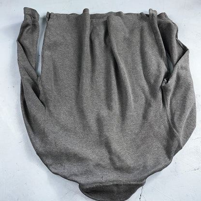 Polo Ralph Lauren Sweater Mens Large Gray Heather 1/4 Zip Mock Neck Pony VTG