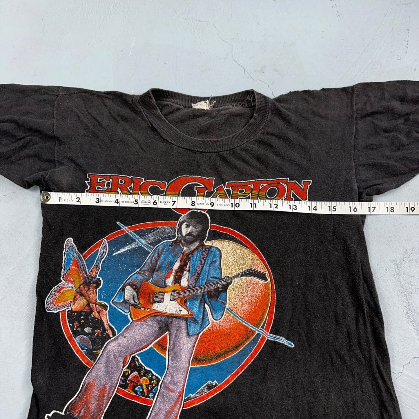 Eric Clapton Rock Concert 1979 Tour VTG T Shirt Band Music Classic Guitar 70s