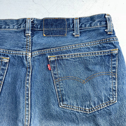 Levis 501 Vintage 90s USA XX Straight Leg Jeans Blue Med Wash 40x30 Act 38x30