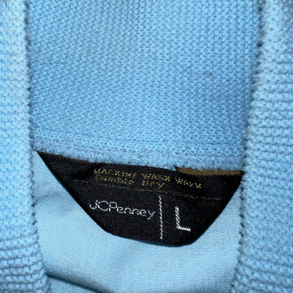Vintage JC Penneys 70s Derby Jacket Sports USA Baby Blue Talon Bomber Large