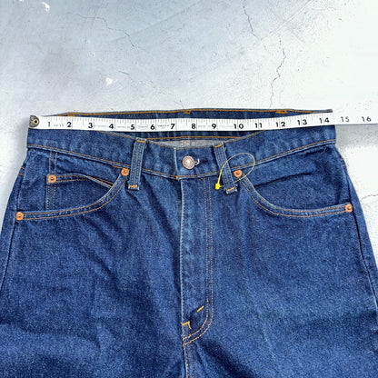 Levis 505 Vintage 80s USA Orange Tab Jeans 30x34 Blue Dark Wash 501 Act 29x28