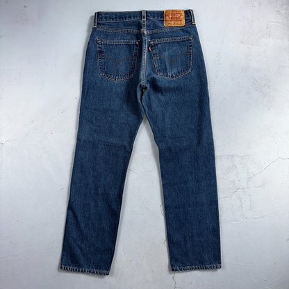 Levis 501 Vintage 90s USA XX Straight Leg Jeans Blue Med Wash 32x33 Act 29x29