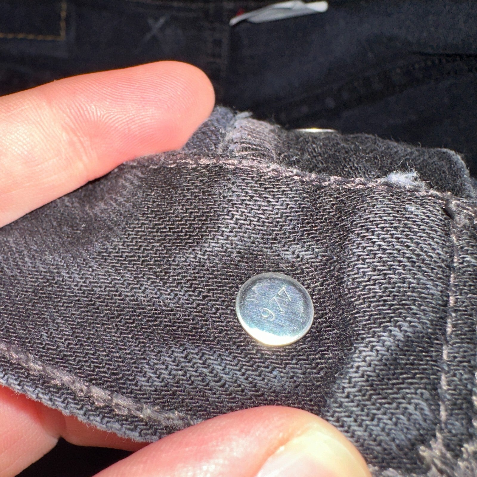 Levis 501 Vintage Y2K XX Straight Leg Jeans 90s Black Wash 30x32 Act 28x30